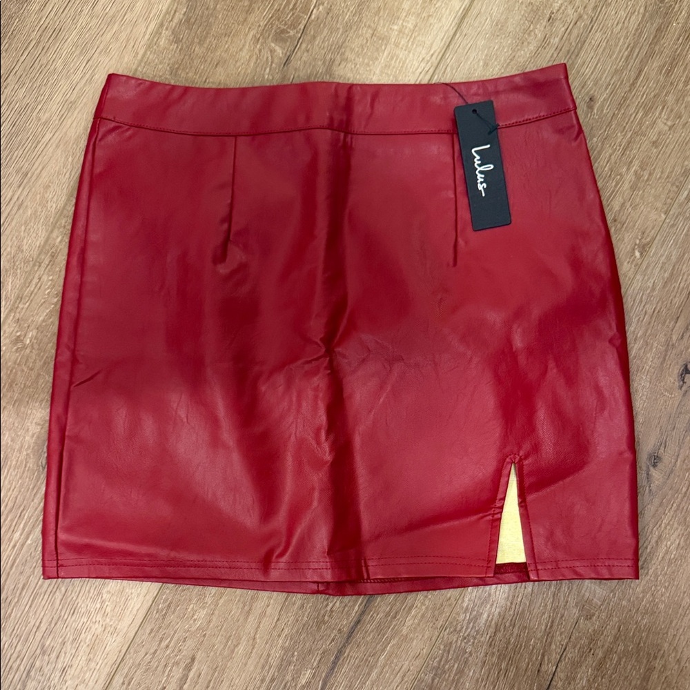 Lulu's Bold Red Pencil Skirt